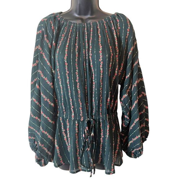 Roller Rabbit Mateaus Linden Cotton Gauze Peasant Top - Picture 1 of 13